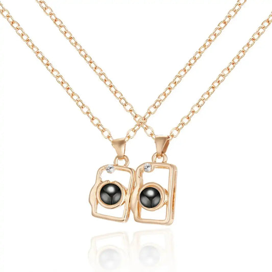 Love you 100 Languages Necklace Set (2 Pieces)
