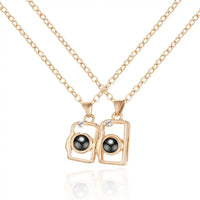 Love you 100 Languages Necklace Set (2 Pieces)