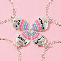 Rainbow BFF Necklace Set (4 Pieces)
