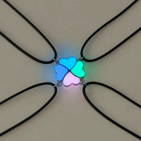 Glow Hearts Necklace Set (4 Pieces)