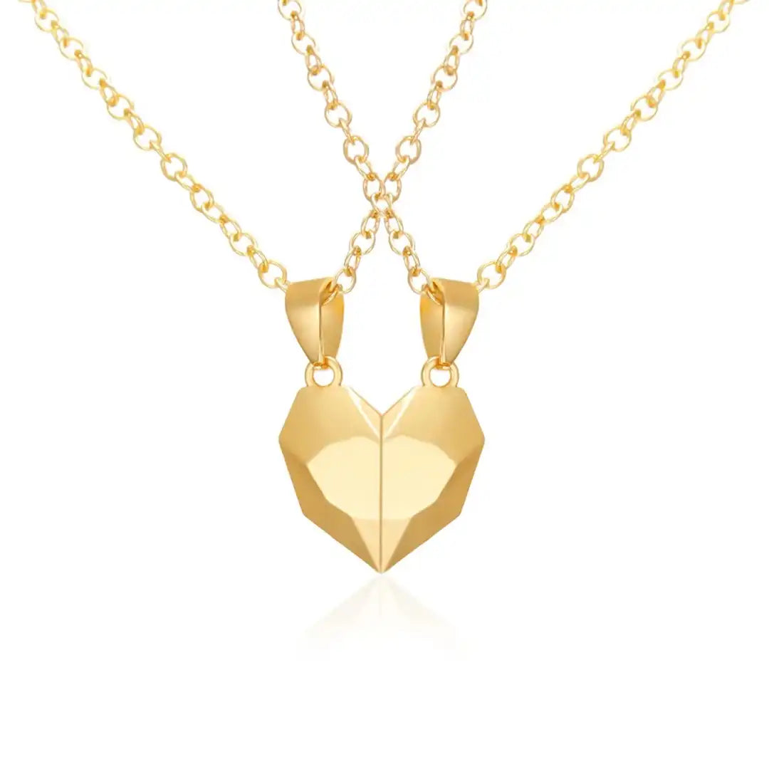 Minimalist Heart Necklace Set (2 Pieces)