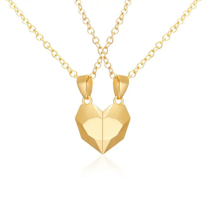 Minimalist Heart Necklace Set (2 Pieces)