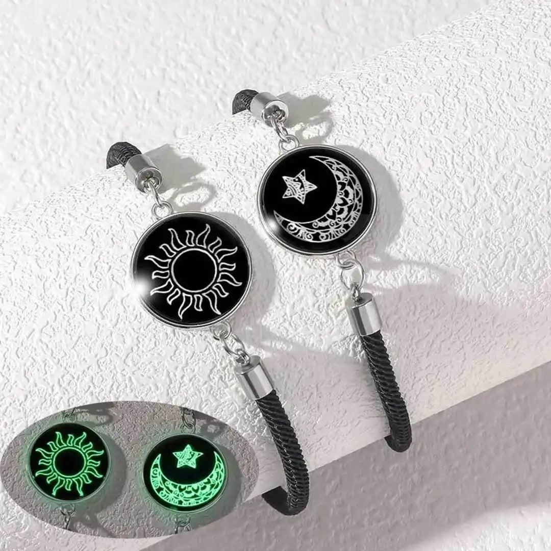 Sun + Moon Friendship Bracelet Set (2 Pieces)