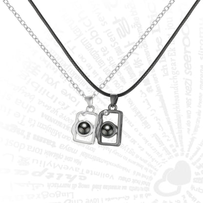 Love you 100 Languages Necklace Set (2 Pieces)